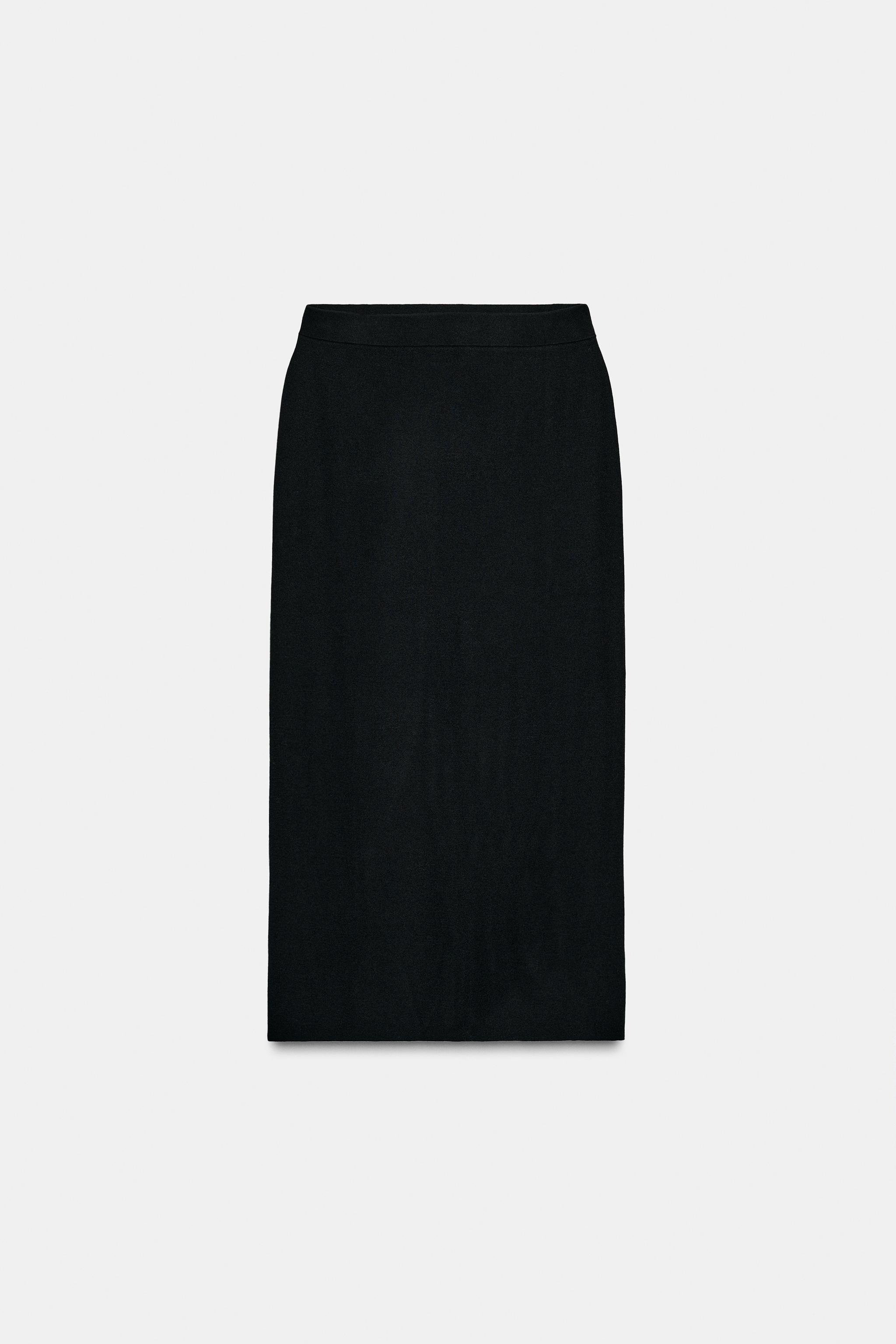 KNIT MIDI SKIRT